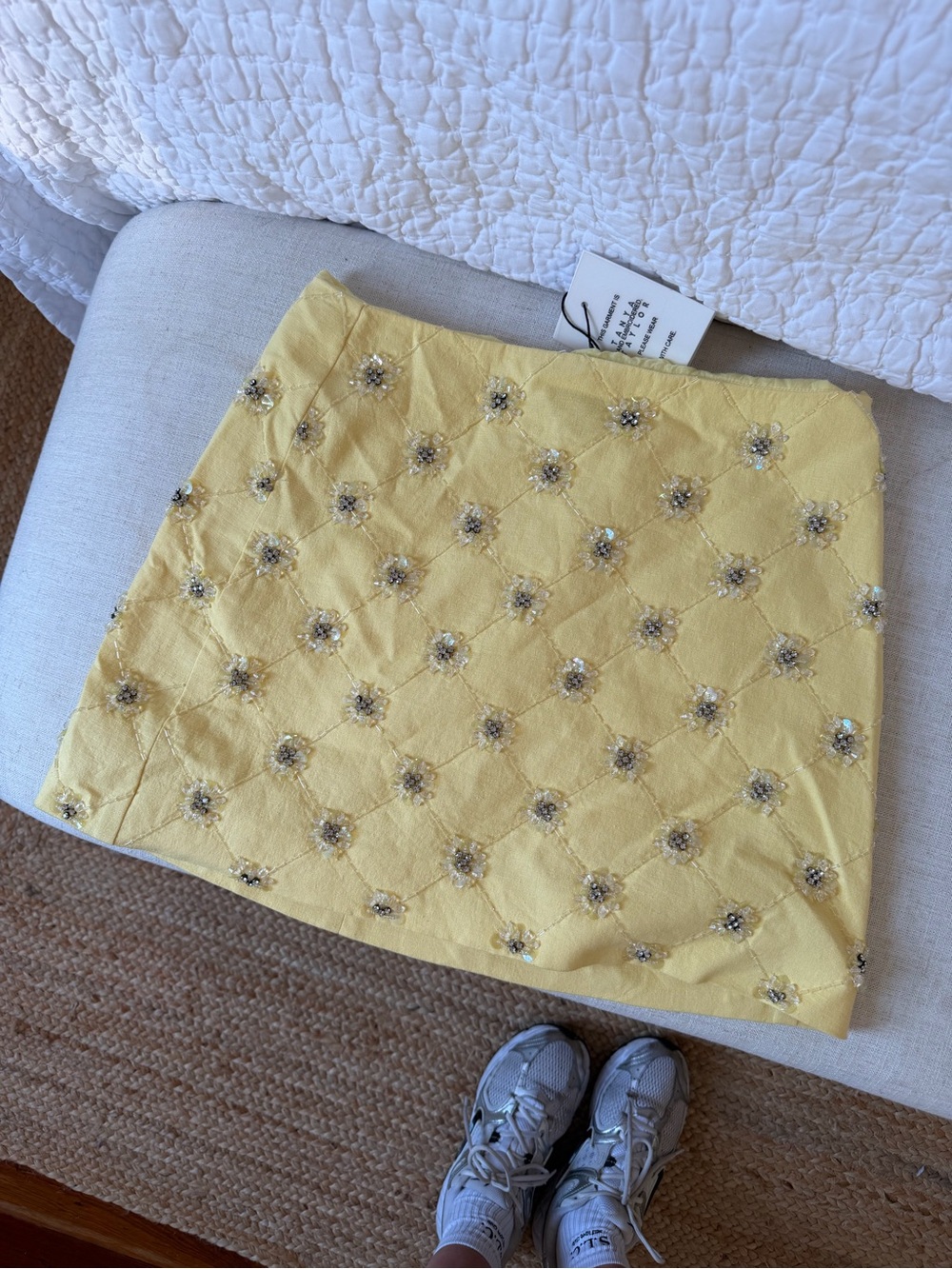 Tanya Taylor Yellow Mini Skirt — NWT - Picture 4 of 4